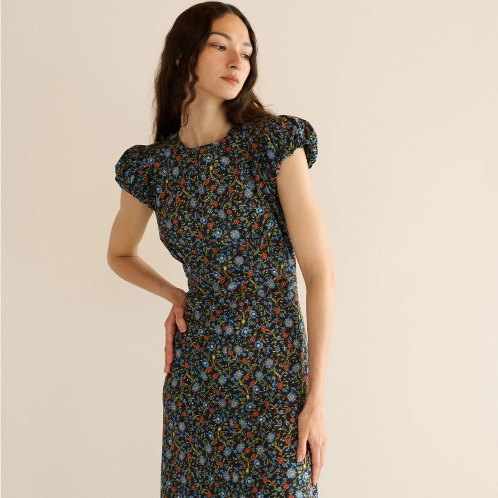 NWT Doen Rhodia in Noir Prairie de Montagne dress